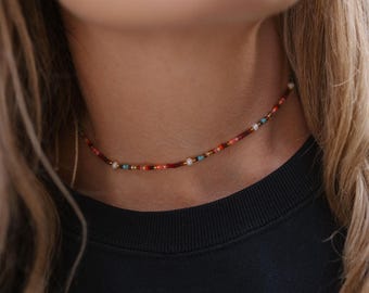 Collana Da Surfista Uomo, Collana Girocollo Uomo, Collana Da Spiaggia, Collana Di Perline A Forma Di Spina Di Pesce, - Italia - Foto 10