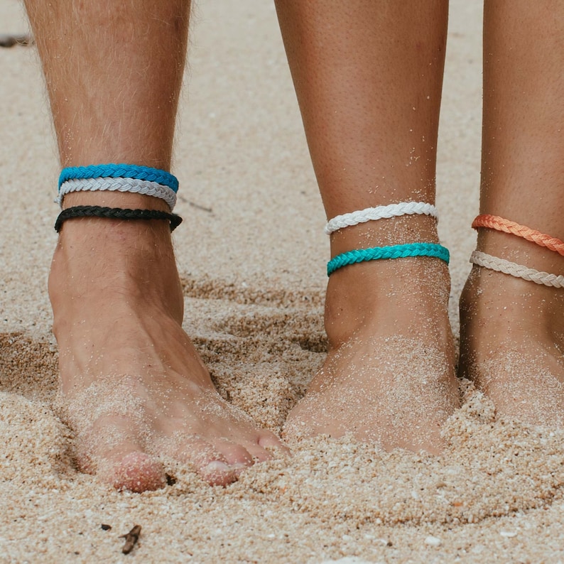 Handmade Medewi Surfer Anklet Stackable Boho Ankle Bracelet by Pineapple Island Friendship Jewelry image 1