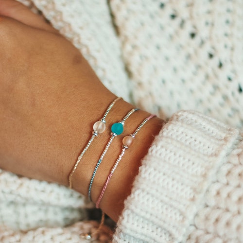 Sea Glass Bracelet Handmade Bracelet 