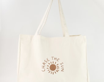 IMPERFECT Chase the Sun Recycled Tote - Sustainable Surfer Style by Pineapple Island | Eco-Friendly Beach Bag, Boho Fashion, Gift for Her