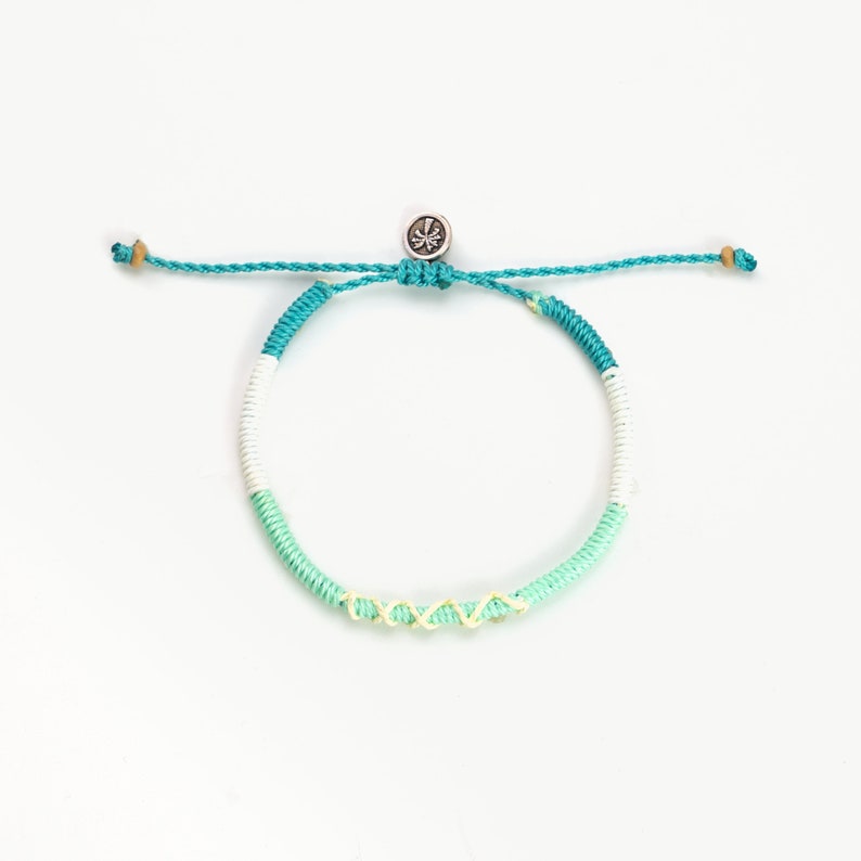 Braided Handmade Bracelet by Pineapple Island Handmade Friendship Bracelet for Men and Women Beachy Vibes Guaranteed Turquoise