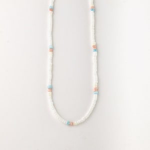 Pantai Puka Shell Necklace: Unique Handmade Surfer Choker, Boho Chic Bead Necklace by Pineapple Island Light tones