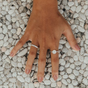 Flat Beaded Ring: Pineapple Island Adjustable Ring, Minimalist Style Silver or Gold Plated. A Must-Have Stacking Ring. Perfect Gift for Her image 5