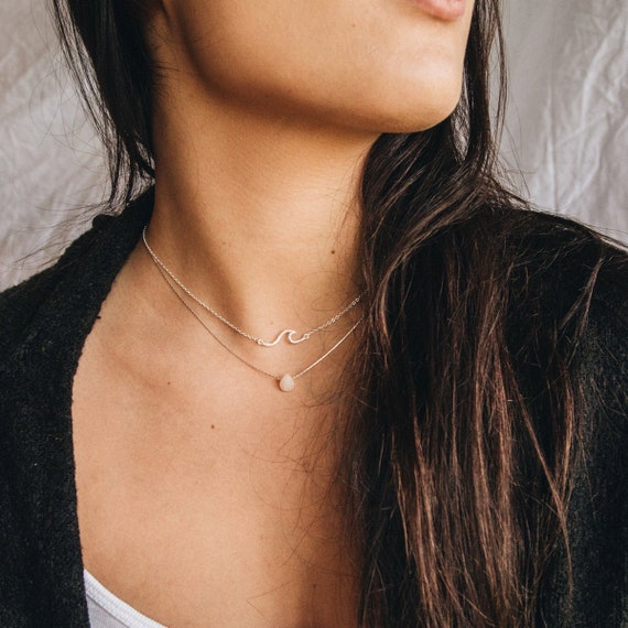 Boho layered shop necklace