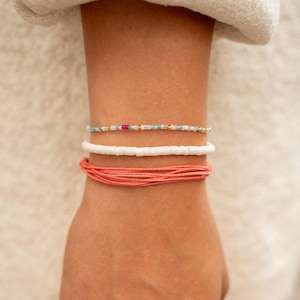 Boracay Beach Waterproof Bracelet Set | Surf Bracelet Gift for Her, Handmade Jewelry Gift Set, Beachy Bracelets & Summer Accessories