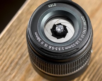 Unique Engagement Ring Box - Mechanical Iris Made From Camera Lens