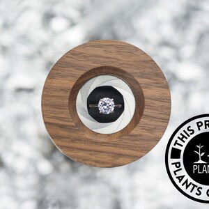 Walnut custom handmade ring box