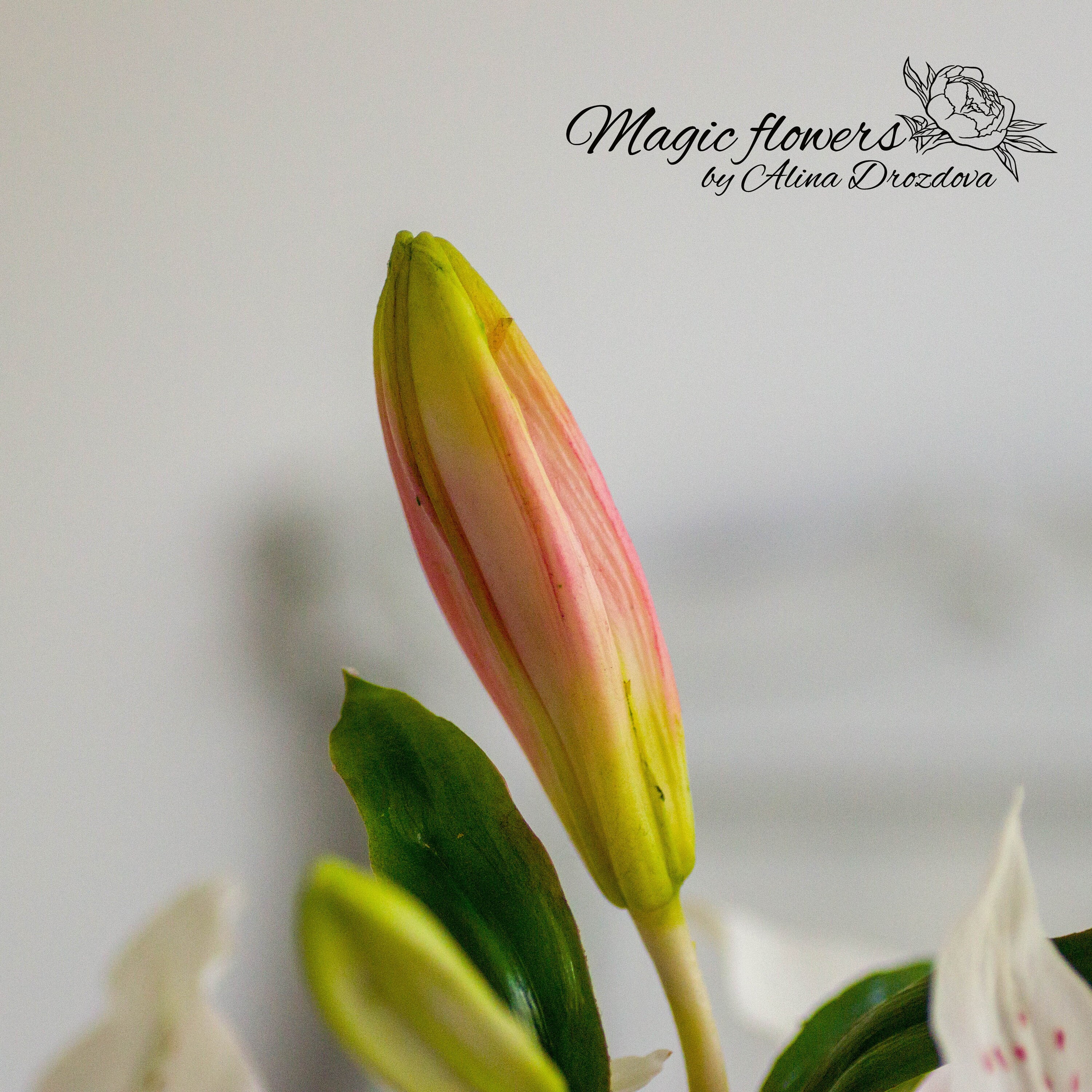 Spotted White Lily Artificial Flower Out of Cold Porcelain - Etsy