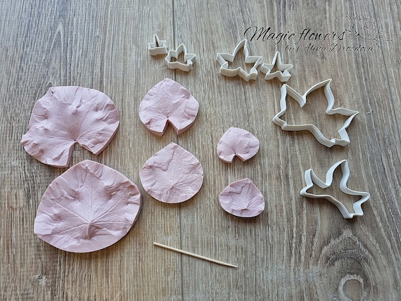 Silber Efeu / Hedera Blatt Silikon Silikonform und Ausstecher Set. Ideal  fr Kaltporzellan, Ton, Gumpaste oder Fondant - Etsy Schweiz