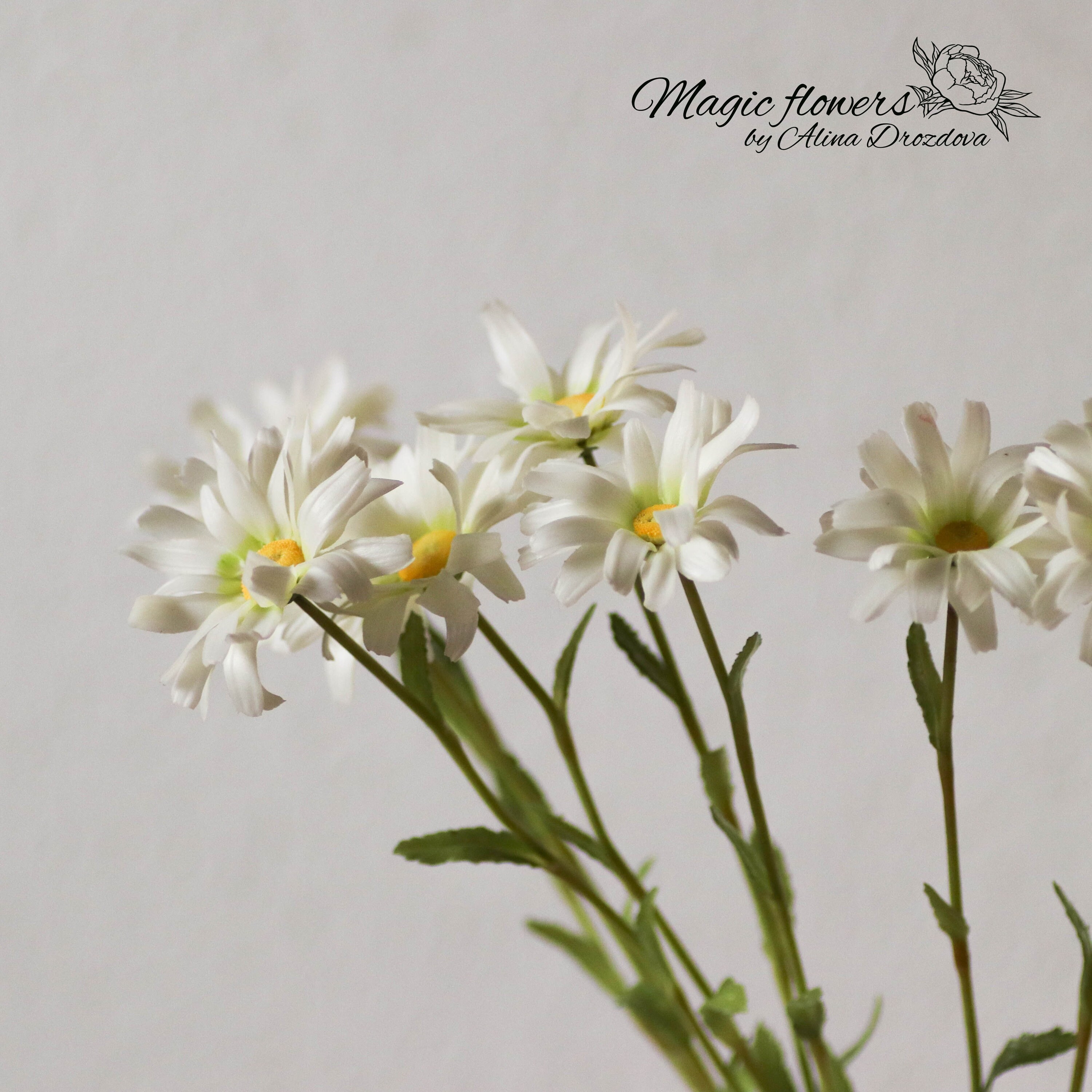 Chamomile / Daisy Artificial Flower Out of Cold Porcelain Etsy