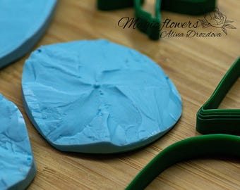 Kopsia Flower Silicone Veiner and Cutter Set: Polymer Clay, Cold Porcelain