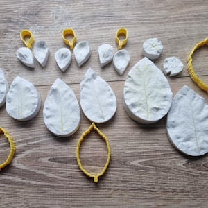 リンゴの花のシリコン製ベイナーとプラスチックカッターセット
