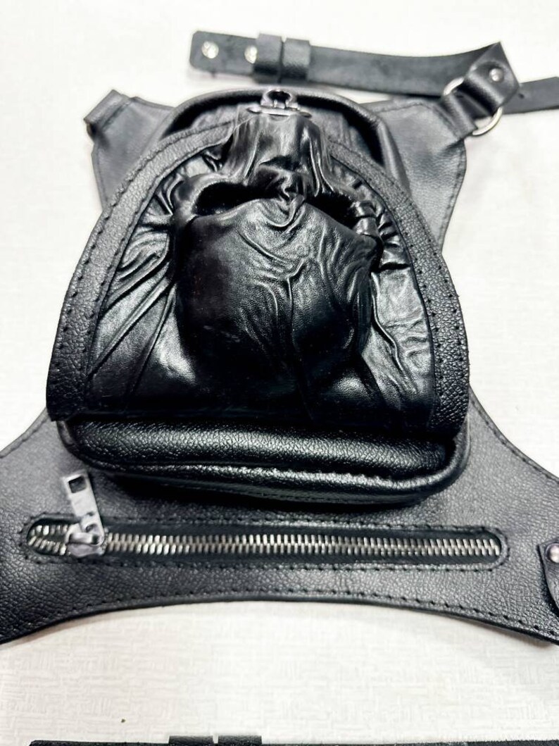 Waist Bag skull Head Hip Bag Bag for Bikers Etsy