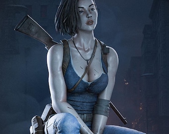 Jill Valentine - Resident Evil STL (statue + buste)