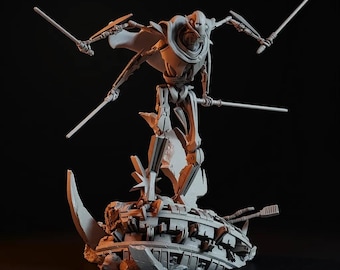Generał Grievous – plik do druku Star Wars STL w skali 1:10, figurka, miniatura i popiersie | Wstępnie wspierane