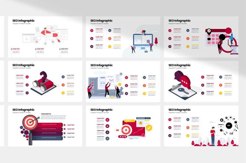 SEO Infographic Presentation Powerpoint Template Data - Etsy