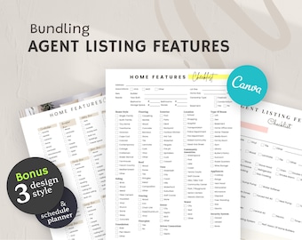 Sell Listings Faster – Editable Real Estate Agent Toolkit for Walkthroughs, Features & Client Prep | Canva Printable Bonus Pack