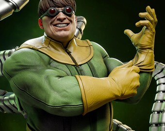 Estatua STL del Doctor Octopus / Villano de Marvel Spider-Man / Modelo coleccionable para impresión 3D