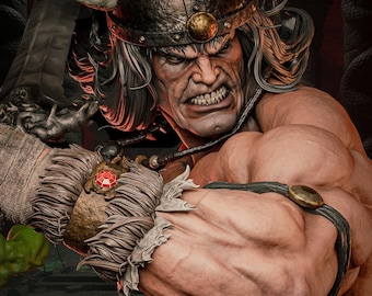 Fichier 3D Conan (Statue + Buste) | 3 variantes de sculpture