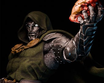 Marvel - Doctor Doom STL (taille standard + buste) | Sculpture à variantes multiples