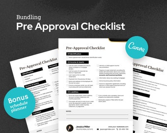 Pre-Listing Checklist Bundle – Editable Real Estate Templates, Home Seller Prep, Bonus Schedule Planner PDF