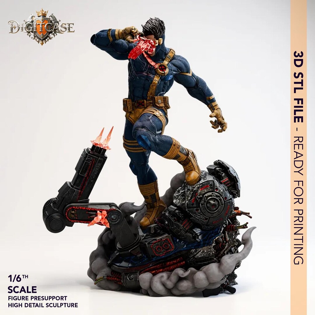 Cyclops - Marvel STL | 1/6 Scale | 2 Variants 3D STL Print File Model ...