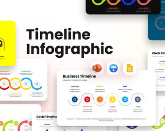 Modern Timeline Project Presentation Template | Customizable Infographic Design with Editable Slides for Professional Business Reports