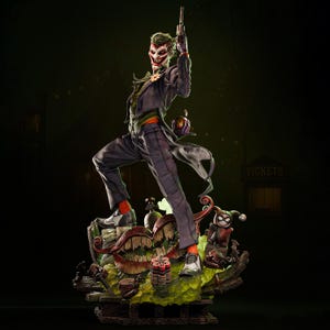 Statuette impression 3D Joker Fanart | Échelle 1/6 | Impression 3D Téléchargement STL