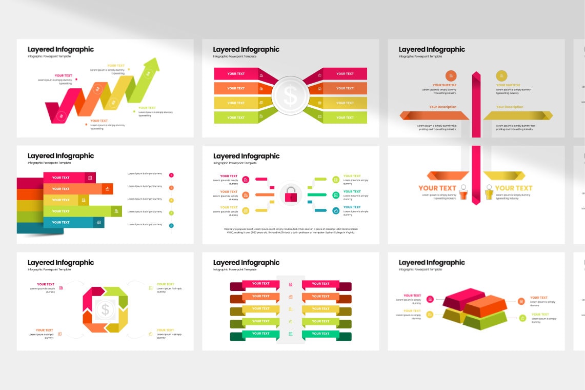 Creative Layered Infographic Powerpoint Template Data Design With ...