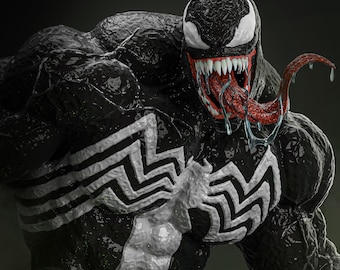 Modèle 3D Venom (Statue + Buste)