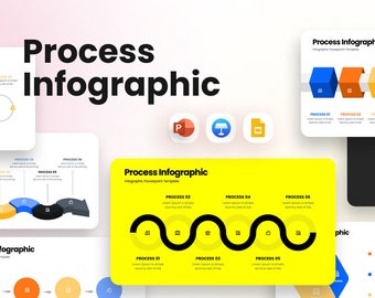Modern Process Infographic PowerPoint Template | Visualize Complex Workflows with Editable Slides | Professional Business Diagram Design