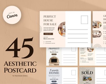 Real Estate Postcard Templates | Canva Editable, Marketing Mailers (PDF)