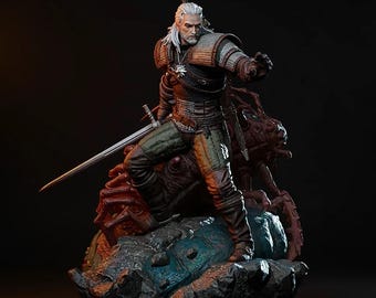Geralt – Gioco The Witcher File STL Scala 1:10 / Download digitale