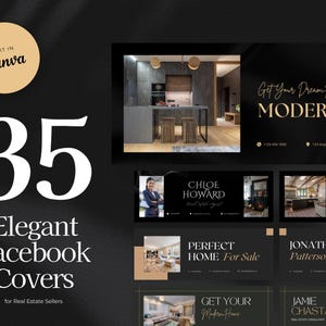35 plantillas elegantes de portada de Facebook, Canva, portadas de cronología de Facebook, plantilla de portada de Facebook, foto de portada de Facebook, banner de Facebook.