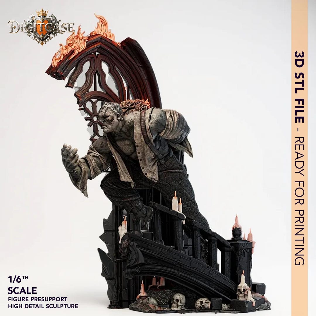Frankenstein STL Statue + Bust | 3D STL Print File Model Download - Etsy