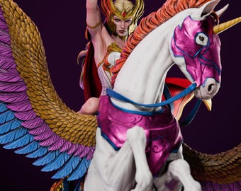 Posąg Bogini Wojowniczki STL + Popiersie | Skala 1/6 | Plik do druku 3D STL Pobierz model