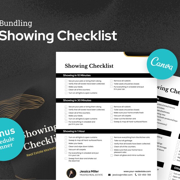 Pre Listing Checklist Luxury Guide Editable Digital Real Estate ...