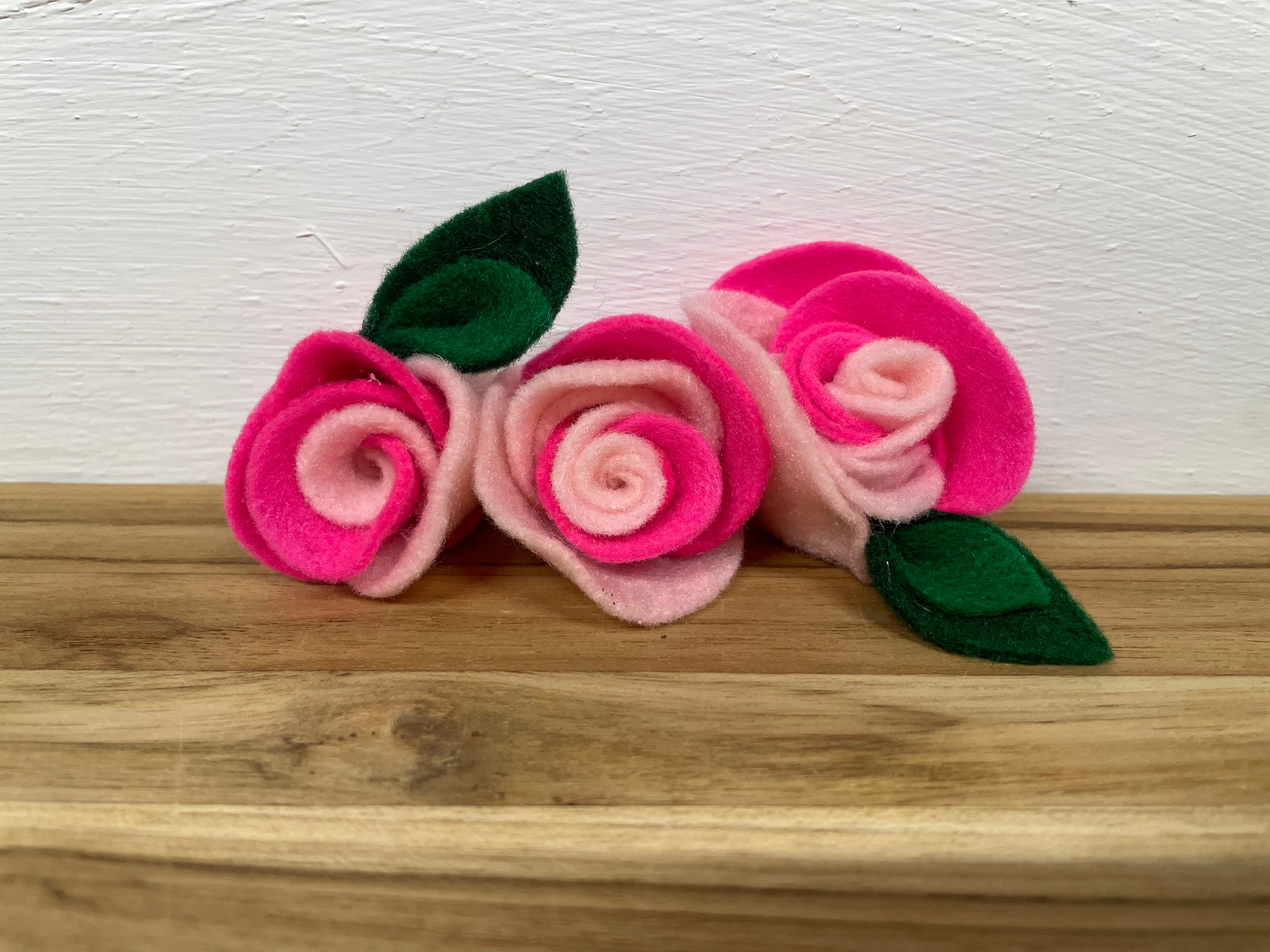 Felt Roses - 3pk, Felt Toy for Cats, Unique Cat Toy, Felt Flowers, Felt  Roses, Flower Toy, Cat Gift, Cat Toy, Catnip Cat Toy, Cat Felt Toy