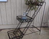 Vintage Metal 3 Tier Plant Stand