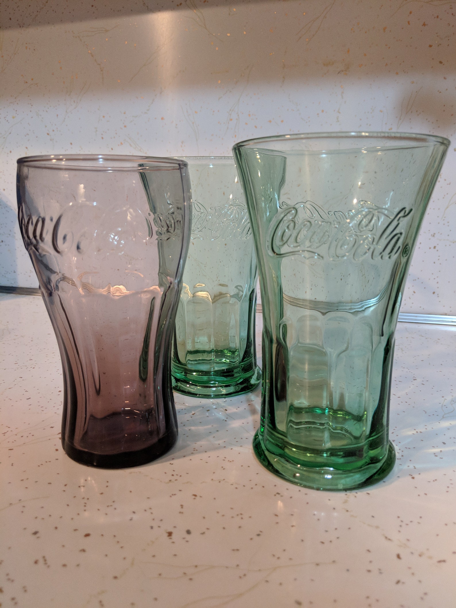 Vintage Coke Glasses. 2 Green Flared Ribbed Libby 16 Oz One Etsy