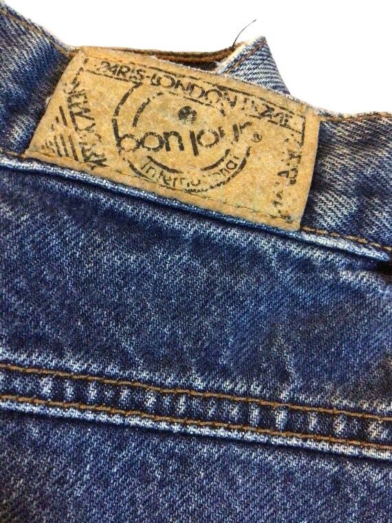 Vintage Bonjour High Rise Jeans Size 28 Blue Retr… - image 10