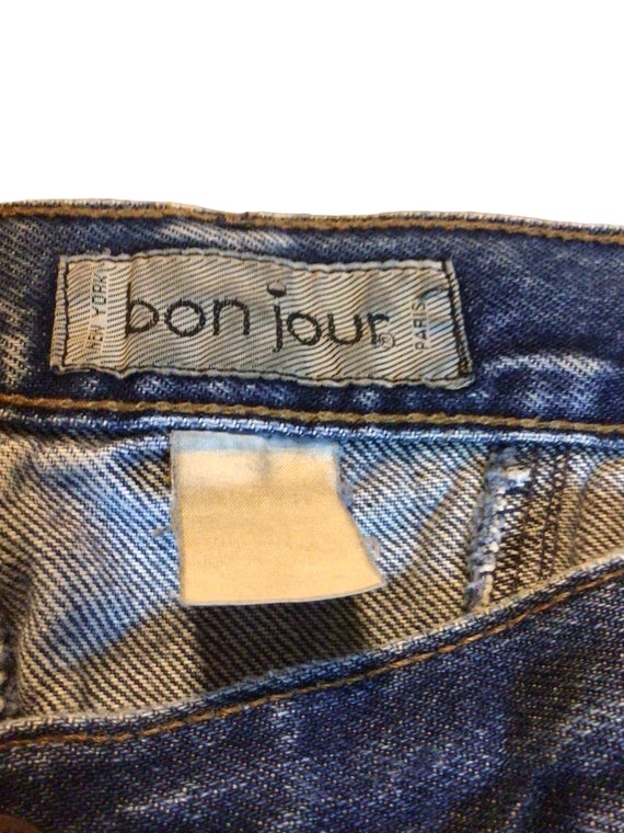 Vintage Bonjour High Rise Jeans Size 28 Blue Retr… - image 9