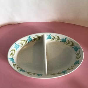 Franciscan Ware Tulip Time Divided Dish