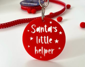 Santa's little helper key ring