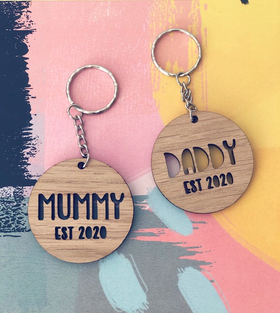 Personalised Family Key Ring, new parent gift, mother's day gift, fathers day gift, grandparents gift
