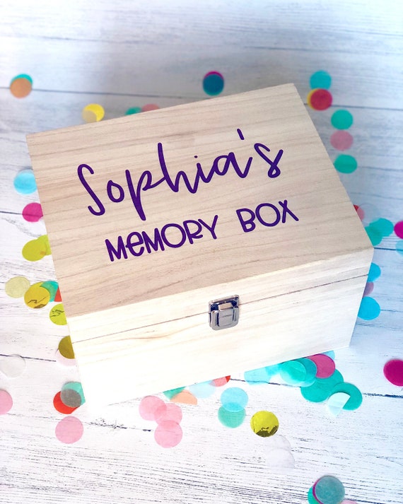 Personalised Memory Box, wooden box, new baby gift