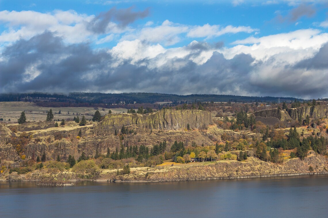 Columbia River Outside Portland Oregon Etsy