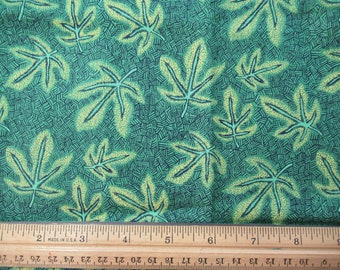 Green Leaf on Green Background - 1/3 Yard - G-1/3-19