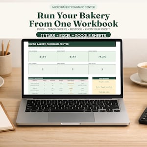 Home Bakery Business Planner, Sourdough Order Form, Bakery Price List, Recipe Cost Calculator, Farmers Market Canva Templates