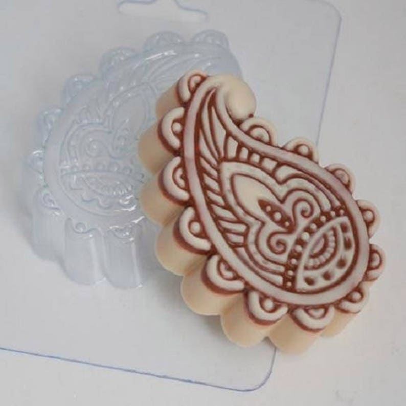 Paisley decorative east ornamentSoap molds Soap mold Form Etsy